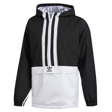 adidas auth anorak windbreaker schwarz weiß|Adidas windbreakers for men.